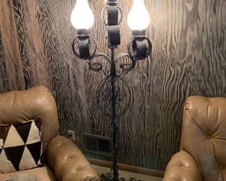 Vintage Metal Gothic Style Floor Lamp
