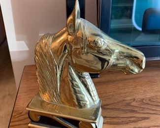 Vintage Horse Head Book Ends
