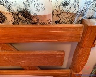 Brandt RANCH OAK Queen Size Bed with Headboard and Footboard