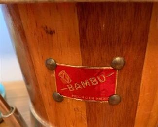 Vintage Bambu Bongo Drums