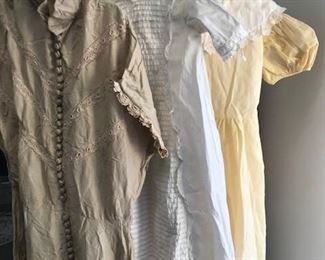 Vintage girls' dresses.