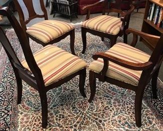 Four dining room chairs - just in time for the holidays.
