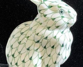 Hand Painted Porcelain Rabbit, in Style of HEREND
