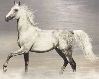 Digital Print of Horse on Wood Artwork