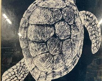 Sea Turtle Lithograph Artwork