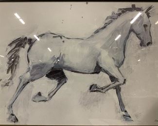 AVERY TILLMON Offset Lithograph, Galloping Horse