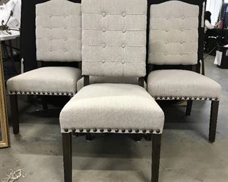 Set 4 CLASSIC CONCEPTS INC Upholstered Side Chairs