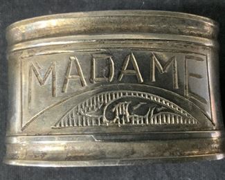Madame Metal Napkin Ring