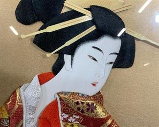Japanese Geisha Shadow Box Artwork