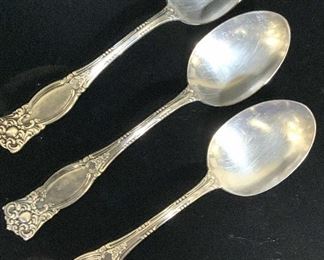 Set 6 WILLIAM A ROGERS S. Plated Rave Spoons