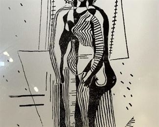 PABLO PICASSO Standing Woman Lithograph