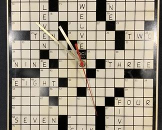 DCI PRODUCT Crossword Puzzle Clock