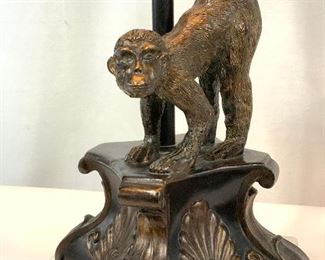 MONKEY FIGURAL LAMP, Brushed Bronze Metal