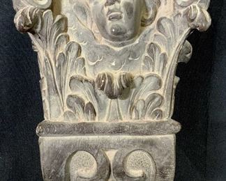 Plaster Putti Wall Sconce