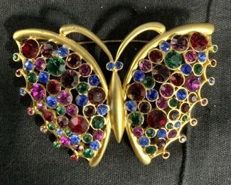 Colorful Vintage Butterfly Brooch Jewelry