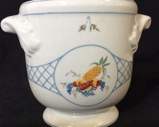Porcelain Cache Pot, Signed M. Vinot, Vista Alegre