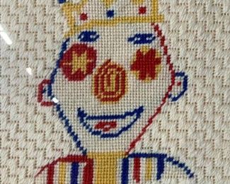 PABLO PICASSO The Clown Needlepoint Artwork