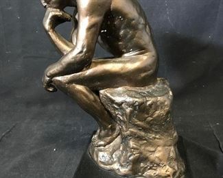Ceramic Tabletop Sculpture of Rodin’s The Thinker