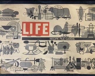 Vintage Life Recipe File Cards Book