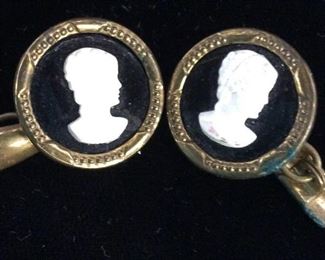 Vintage Victorian Cameo Cuff links