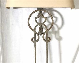 Pair Of Cast Iron Belgian Wall Lights W Shades