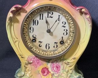 Royal Bonn Germany Ansonia Antique Porcelain Clock