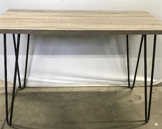 Wood Topped Industrial Modern Table