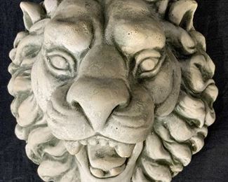 Plaster Lion Wall Sconce