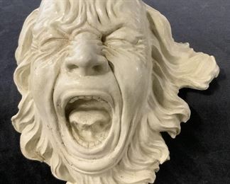 TOSCANO Composite Yelling Man Sculpture