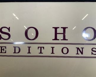 Framed Soho Editions Sign