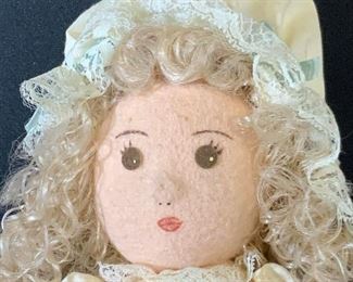 Vintage Victorian Style Handmade Fabric Doll