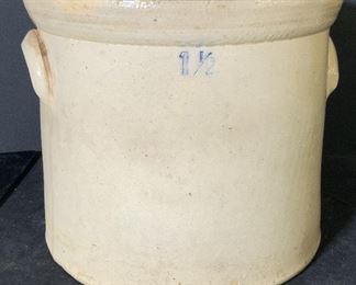 ANTIQUE SALT GLAZE AMERICAN Crock Jar
