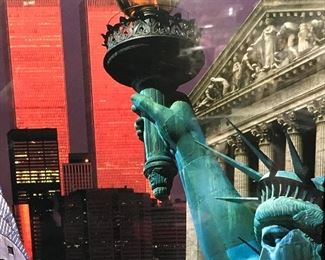 Framed Digital Collage Print of New York City