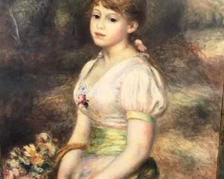 Print RENOIR’s Young Girl with a Basket of Flowers