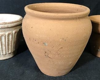 Group Lot 3 Ceramic Pots