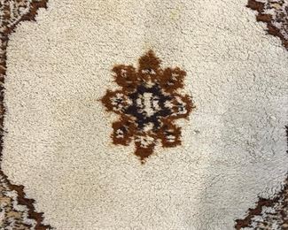 Vintage Moroccan Fringed Carpet