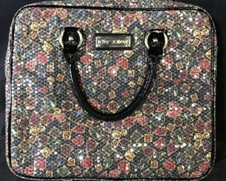 BETSY JOHNSON Sequined Laptop Bag