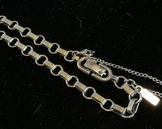 MONET Silver toned Chain Link Bracelet