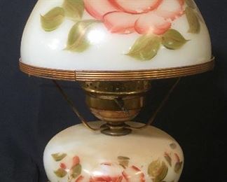 Vintage Hand Painted Tabletop Lamp