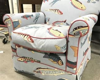 CALICO CORNERS Fish Upholstered Armchair