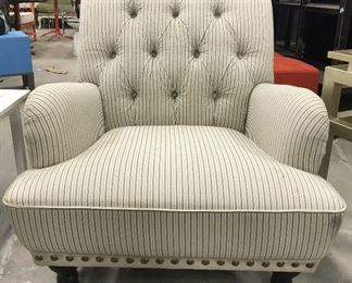 PIER 1 Tufted Back Upholstered Armchair