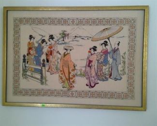 Geisha needlepoint