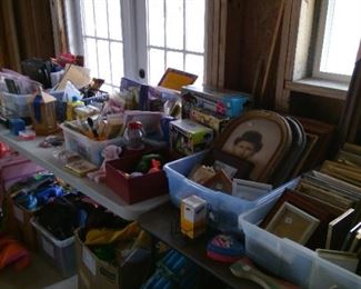 books, misc children's games, etc.