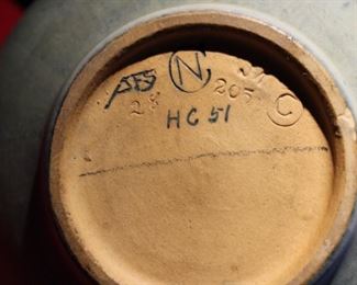 Newcomb marks, Joseph Myers (Potter), Anna Francis Simpson, (artist)