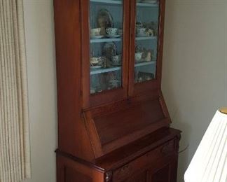 Antique slant front secretary