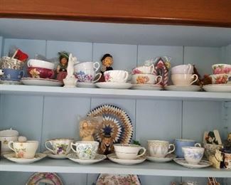 English bone china tea cups