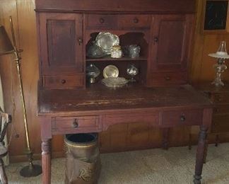 Antique postmaster office secretary desk sorter