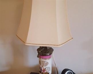 Antique ceramic irrigation made into a lamp