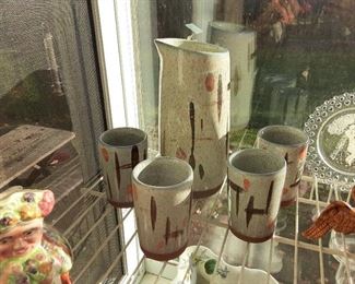 Mid-century ceramic pottery