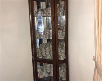 Lighted corner Curio cabinet